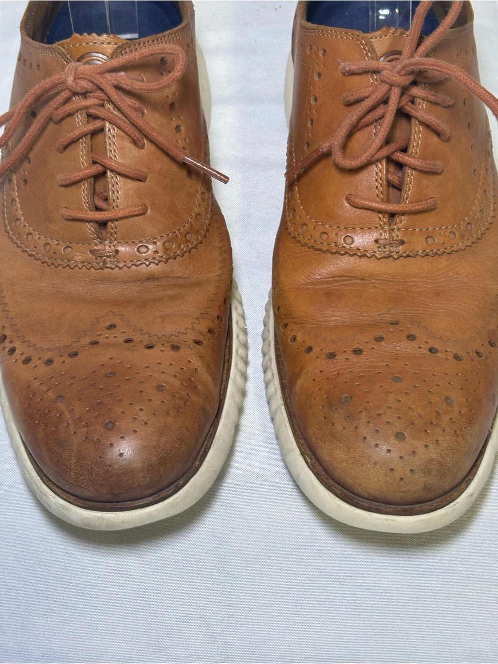 Cole Haan 2.Zerogrand Mens Size 10.5 Brown Classic Leather Wingtip Oxford Shoes